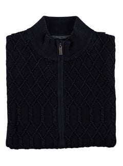 Fellows United Fellows United Cardigan Vest Special Dying Navy (21.1114 - 110)