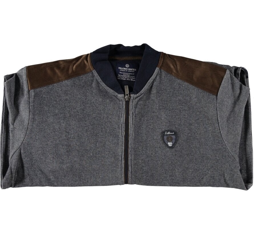 Fellows United Cardigan Vest Striped Details Navy (41.2611 - 110)