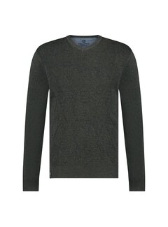 Fellows United Fellows United Pullover V-neck Argyle Fantasy Green (32.1120 - 172)