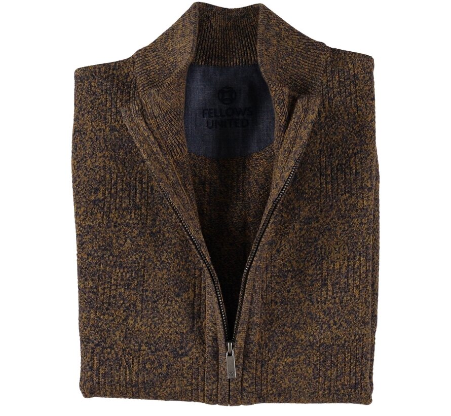 Fellows United Cardigan Fantasy Structure Oker (22.1105 - 151)