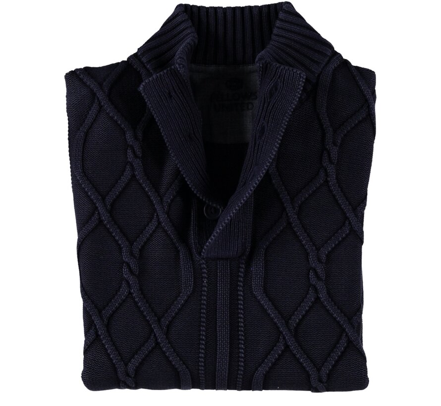 Fellows United Pullover Buttons Overdye Navy (22.1116 - 110)