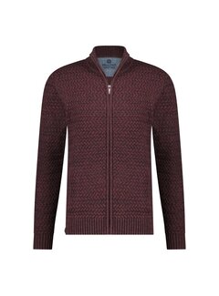 Fellows United Cardigan Small Cable Rough Bordeaux (32.1106 - 180)