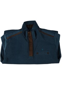 Fellows United Pullover Waffle Structure Mid Blue (42.2620 - 115)