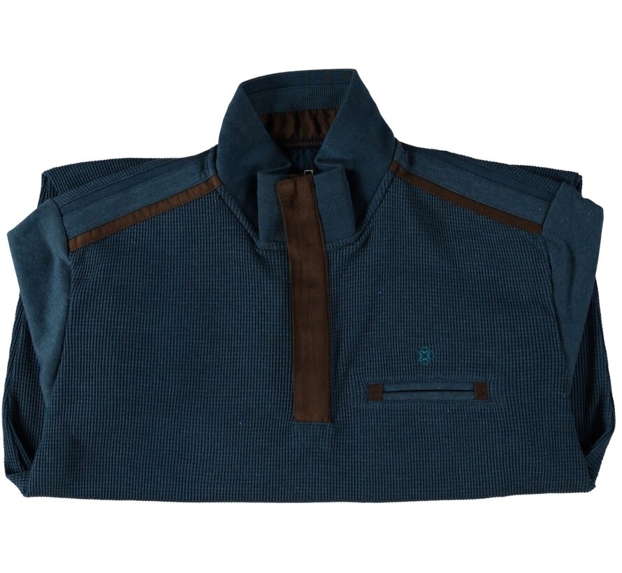 Pullover Waffle Structure Mid Blue (42.2620 - 115)