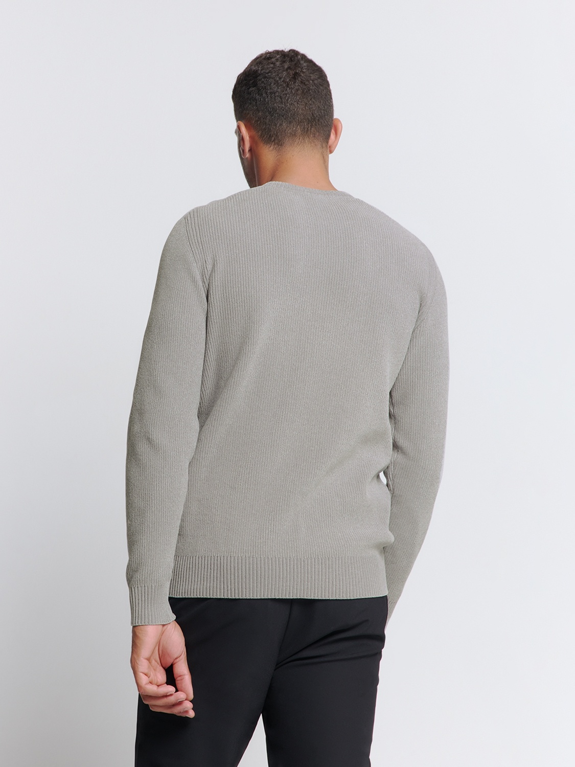 No Excess Pullover Crewneck Chenille Grey  XL No Excess