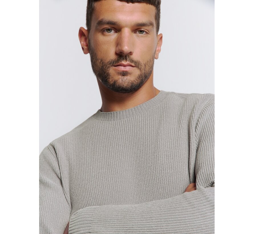 Pullover Crewneck Chenille Grey (26211115 - 021)