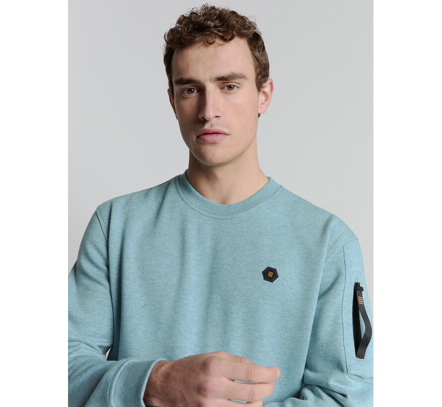 Sweater Crewneck Melange Ice (27100211 - 151)