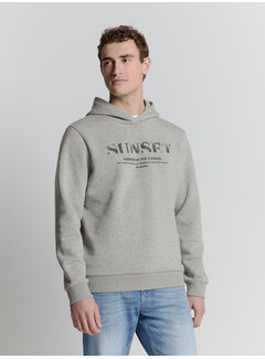 No Excess Hooded Sweater Grey Mel. (27130151 - 102)