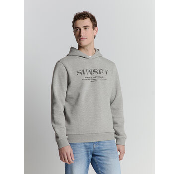 No Excess Hooded Sweater Grey Mel. (27130151 - 102)