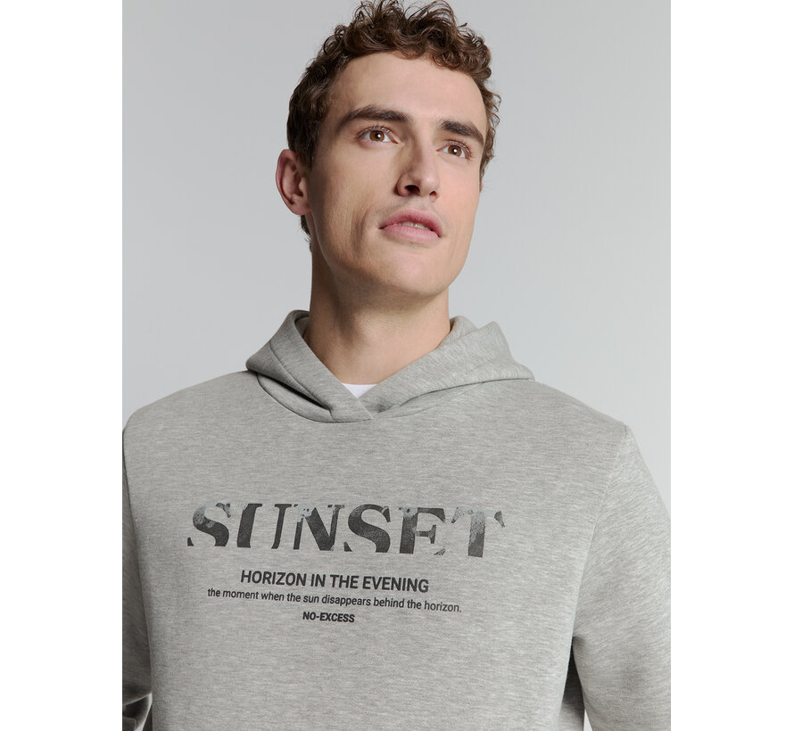 Hooded Sweater Grey Mel. (27130151 - 102)