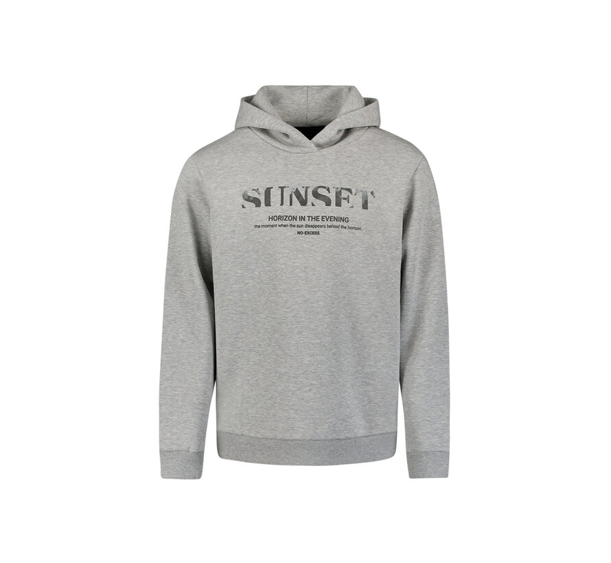 Hooded Sweater Grey Mel. (27130151 - 102)