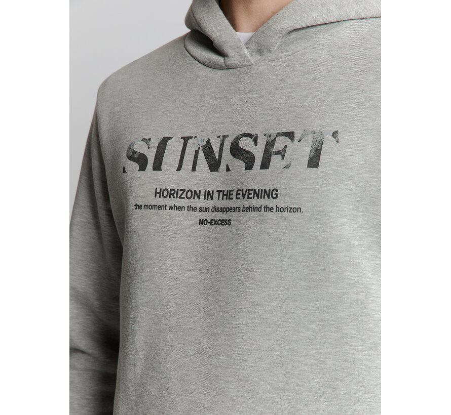 Hooded Sweater Grey Mel. (27130151 - 102)