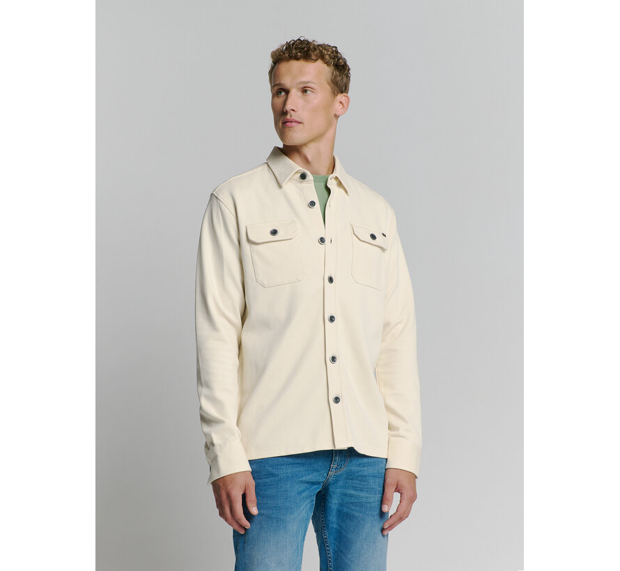 Overshirt Button Closure Sweat Chalk (27580103 - 017)