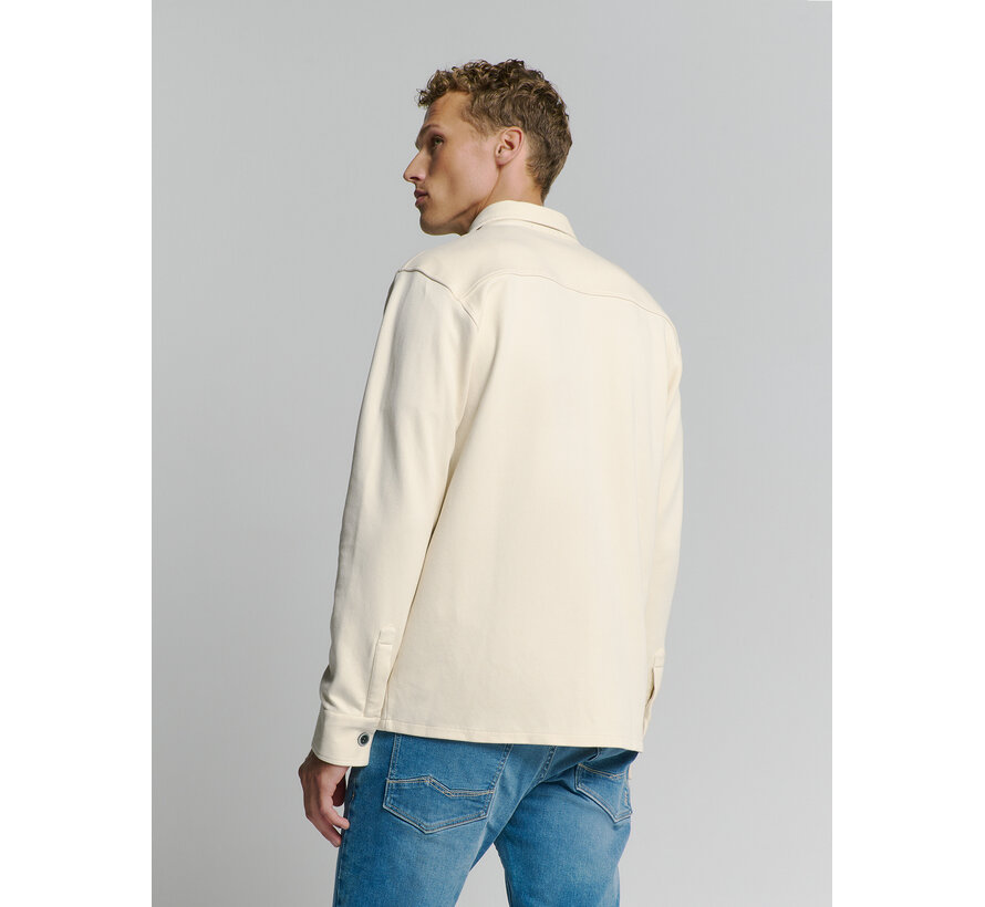 Overshirt Button Closure Sweat Chalk (27580103 - 017)