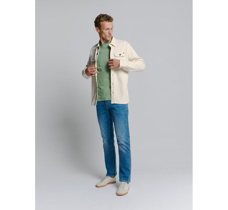 Overshirt Button Closure Sweat Chalk (27580103 - 017)