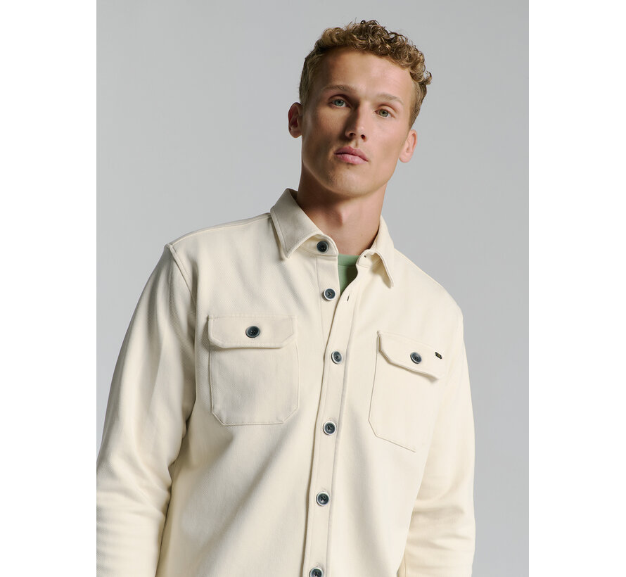Overshirt Button Closure Sweat Chalk (27580103 - 017)