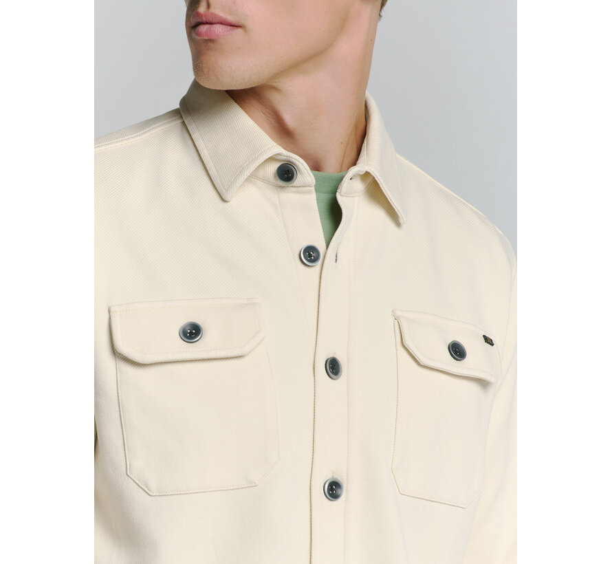 Overshirt Button Closure Sweat Chalk (27580103 - 017)