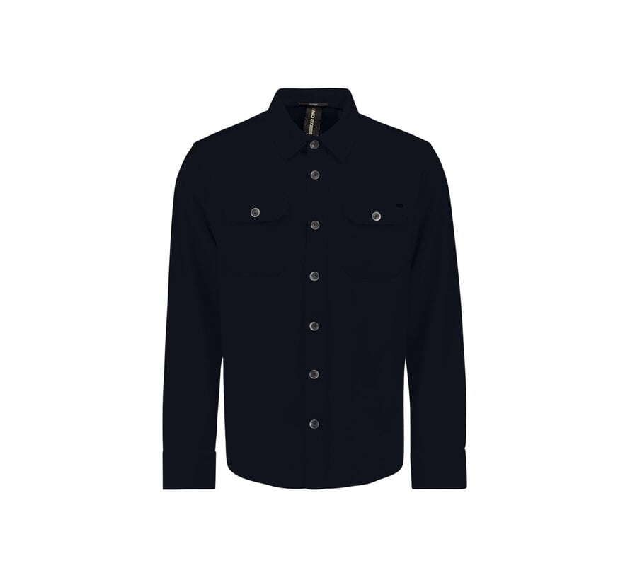 Overshirt Button Closure Sweat Deep Blue (27580103 - 096)
