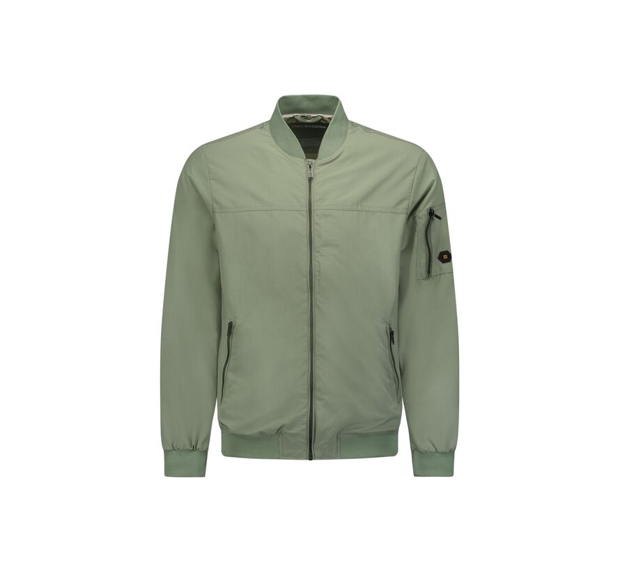 No Excess Jacket Short Fit Bomber Light Army (27630117SCH - 177)