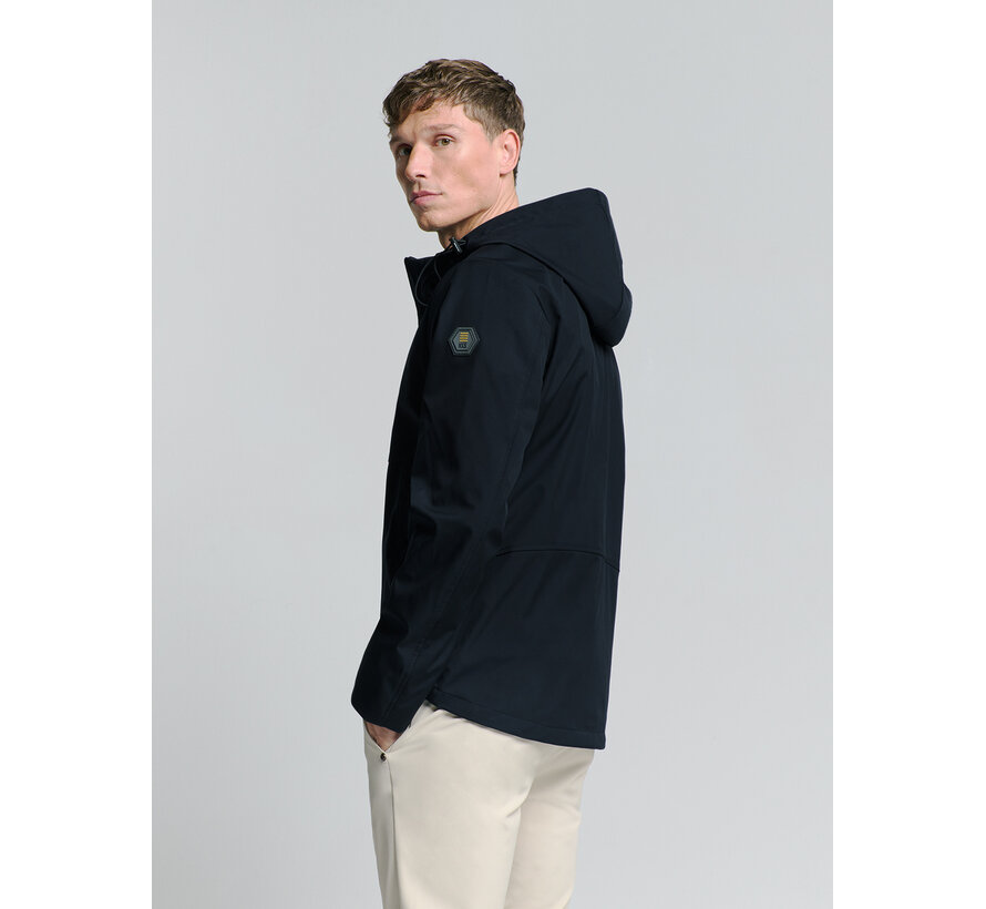 No Excess Jacket Mid Long Hooded Navy (27630215 - 078)