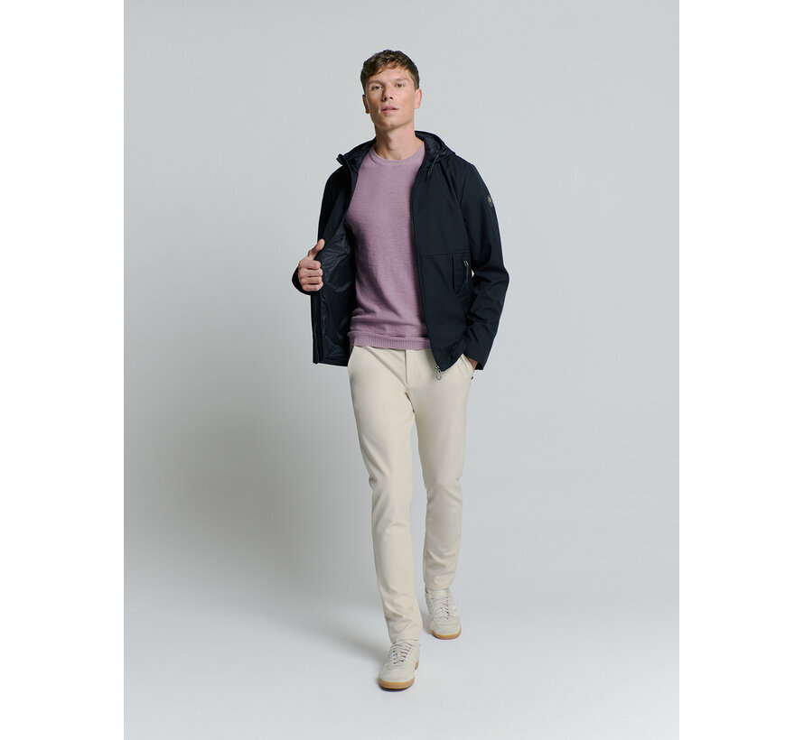 No Excess Jacket Mid Long Hooded Navy (27630215 - 078)