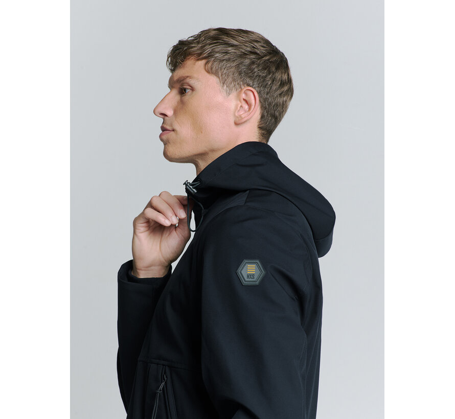 No Excess Jacket Mid Long Hooded Navy (27630215 - 078)