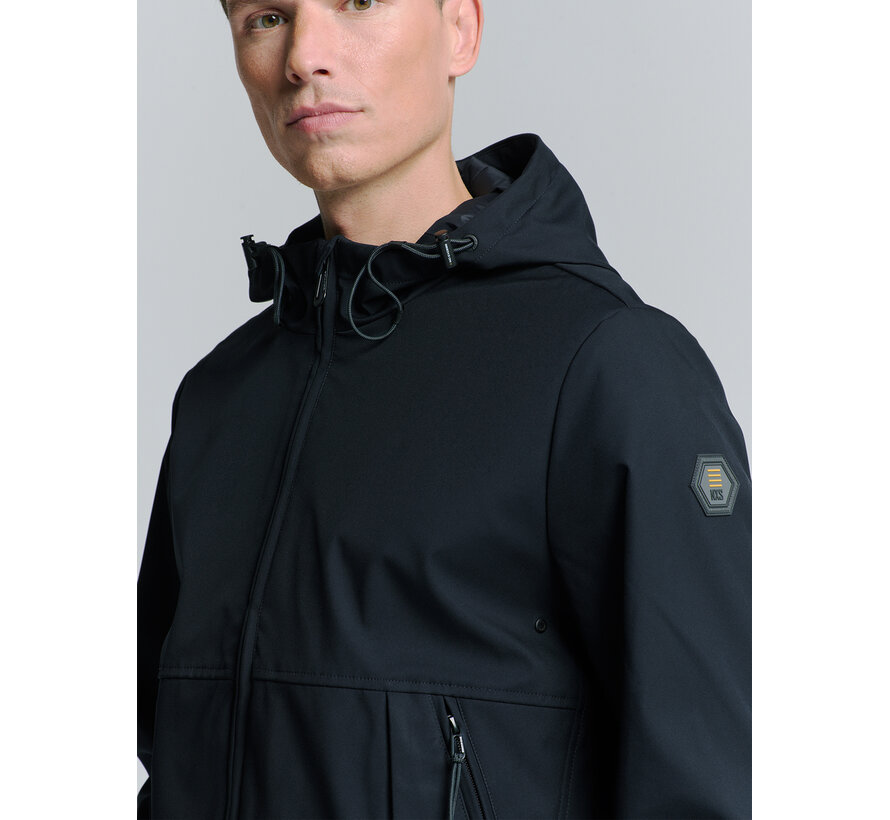 No Excess Jacket Mid Long Hooded Navy (27630215 - 078)