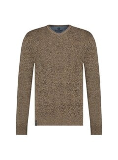 Fellows United Fellows United Pullover V-neck Argyle Fantasy Oker (32.1120 - 151)