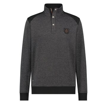 Fellows United Pullover Herringbone Suede Details Antra (32.2620 - 120)