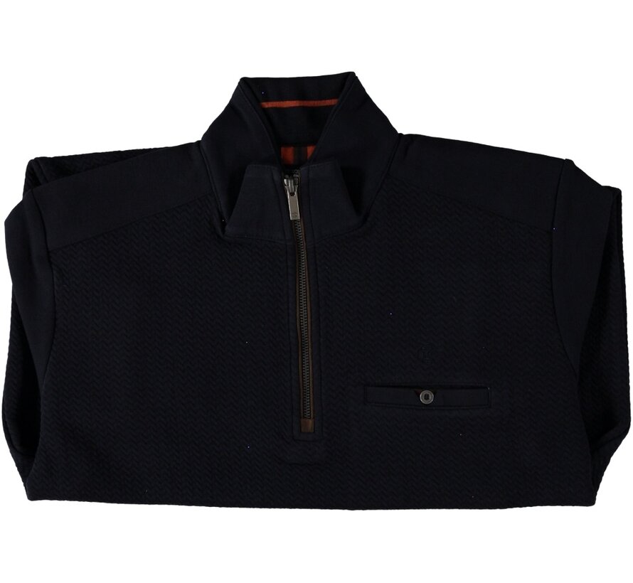 Fellows United Pullover Half Zip Quilted Navy (42.2645 - 110)