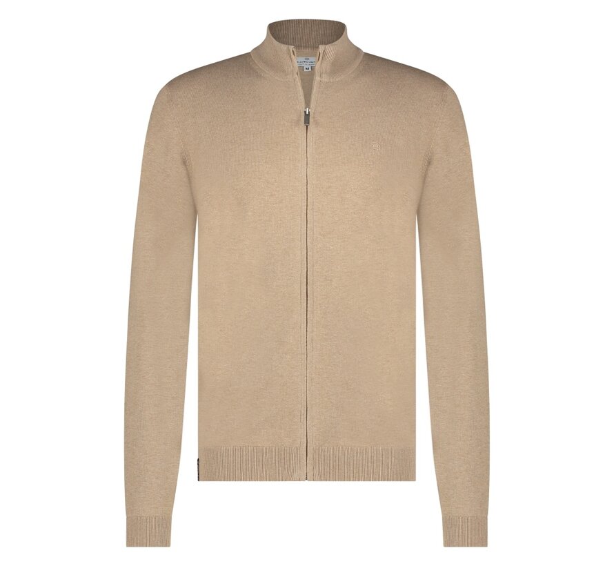 Cardigan Vest Premium Flat Knit Beige (41.1163 - 146)