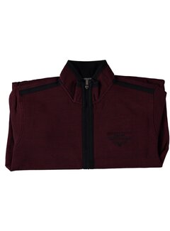 Fellows United Cardigan Vest Jaquard Interlock Bordeaux (42.2615 - 180)
