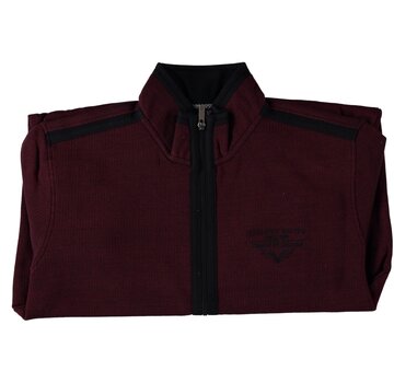 Fellows United Cardigan Vest Jaquard Interlock Bordeaux (42.2615 - 180)