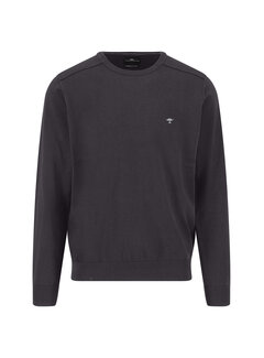 Fynch Hatton Pullover O-Neck Superfine Plus Charcoal (1508  233  - 998)