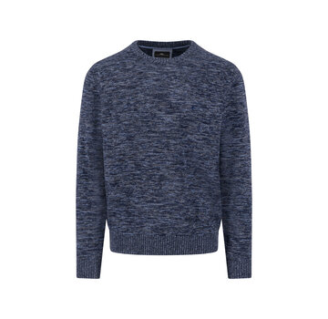 Fynch Hatton Pullover O-Neck Twisted Mouliné Navy (1508  237  - 690)