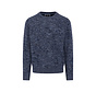 Pullover O-Neck Twisted Mouliné Navy (1508  237  - 690)