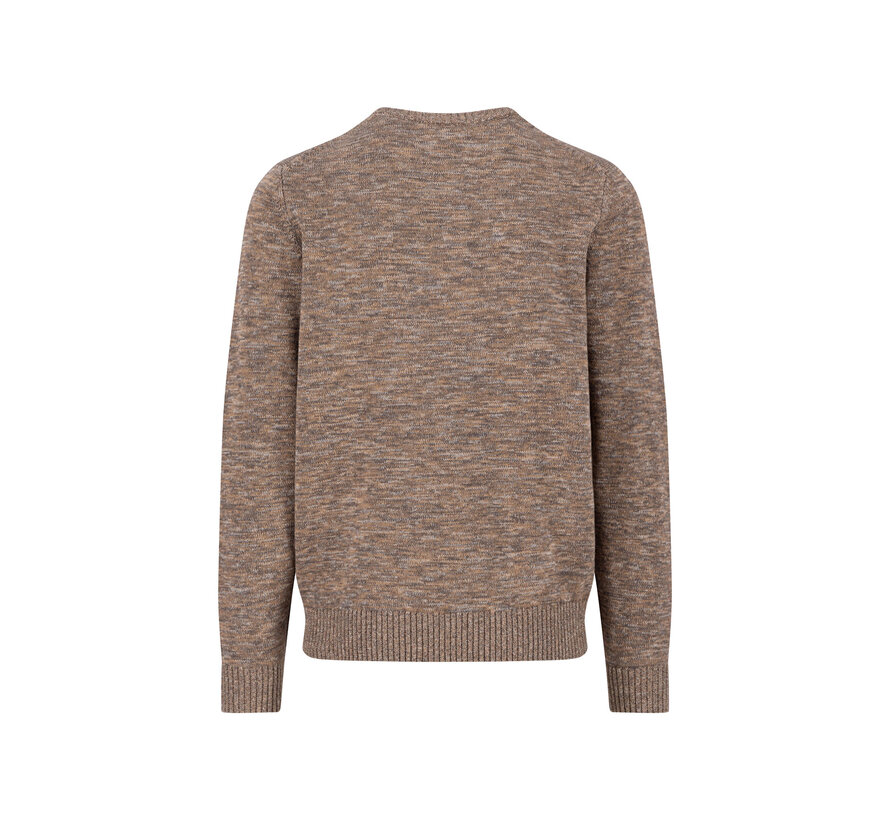 Pullover O-Neck Twisted Mouliné Earth (1508  237  - 860)