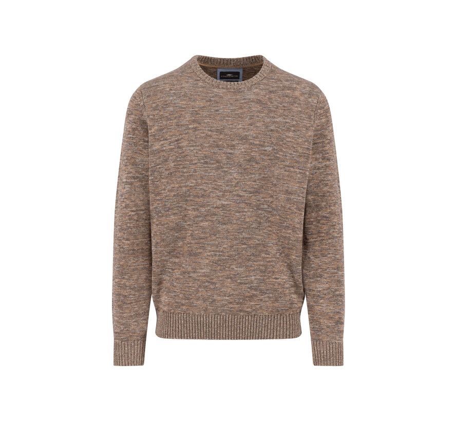 Pullover O-Neck Twisted Mouliné Earth (1508  237  - 860)