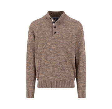 Fynch Hatton Buttoned Trui Twisted Mouliné Earth (1508  238  - 860)