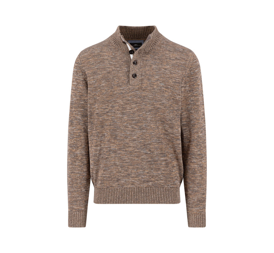 Buttoned Trui Twisted Mouliné Earth (1508  238  - 860)