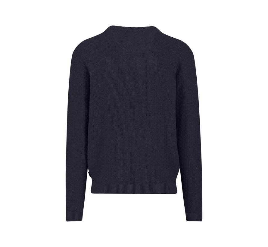 Pullover O-Neck  Structure Navy (1508  642  - 690)