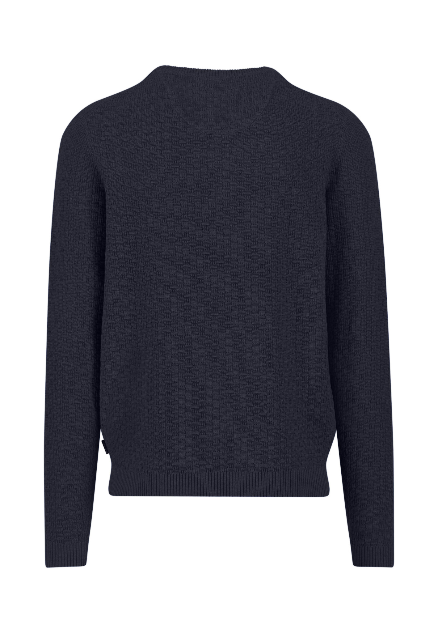 Fynch Hatton Pullover O-Neck  Structure Navy  XL Fynch Hatton