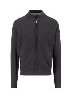 Fynch Hatton Vest Cardigan Stand-Up Structure Charcoal (1508  645  - 998)