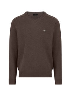 Fynch Hatton Pullover V-Neck Supersoft Earth (1509  201  - 860)