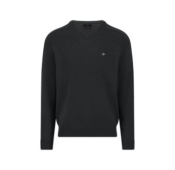 Fynch Hatton Pullover V-Neck Supersoft Black (1509  201  - 999)