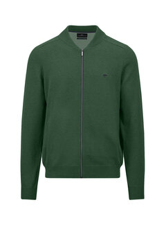 Fynch Hatton Vest Cardigan College Supersoft Dark Leaf (1509  204  - 736)