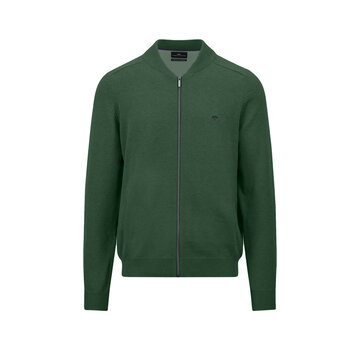 Fynch Hatton Vest Cardigan College Supersoft Dark Leaf (1509  204  - 736)