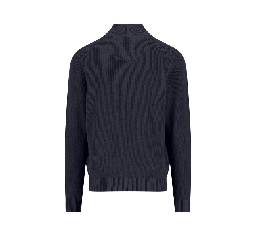 Half Zip Trui Structure Supersoft Navy (1509  205  - 690)