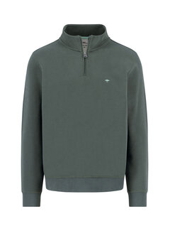 Fynch Hatton Half Zip Sweater Dark Ivy (1514  1351 - 737)
