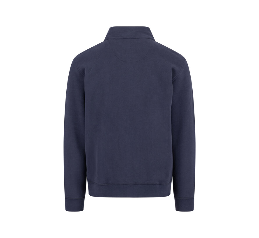 Sweat Vest Stand-Up Cardigan Navy (1514  1352 - 685)